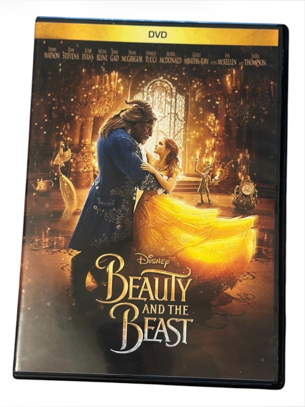 Disney Beauty and the Beast DVD – White Disc, Black Case